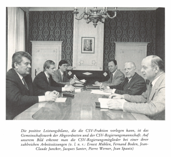Regierungsmitglieder CSV 1979-1984