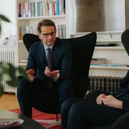 Dr. Heike Peitsch op Visitt beim Laurent Zeimet